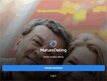 Tablet Screenshot of maturedating.com